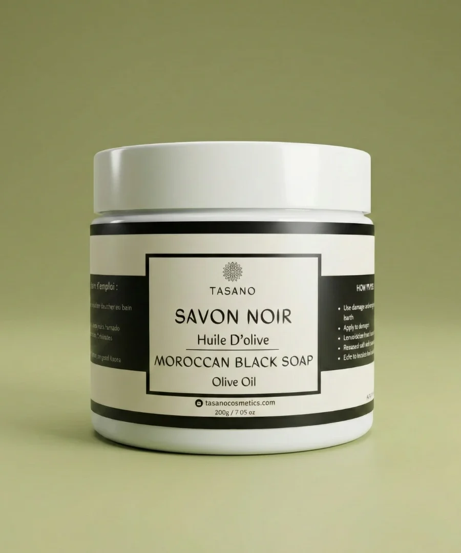 Olive Oil Moroccan Black Soap - TASANO