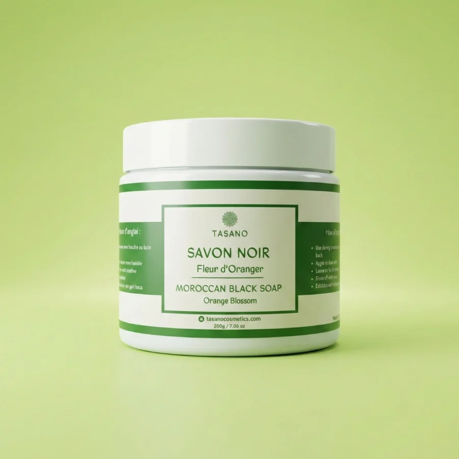 Orange Blossom Moroccan Black Soap - TASANO