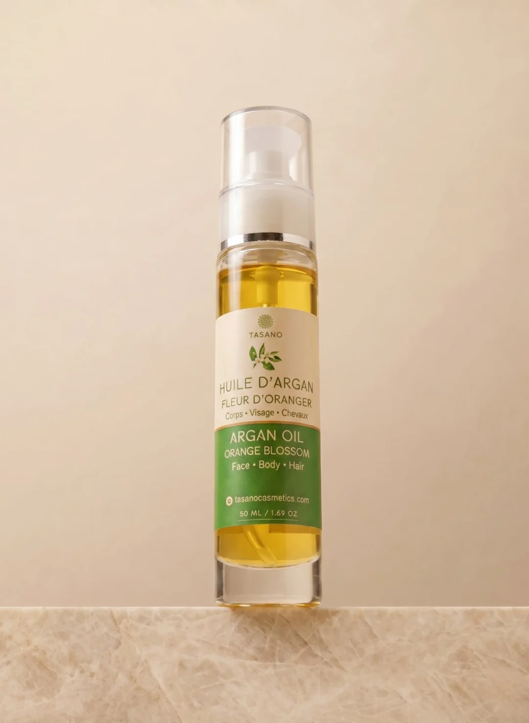 TASANO Orange Blossom Argan Oil for hair care body care and skincare