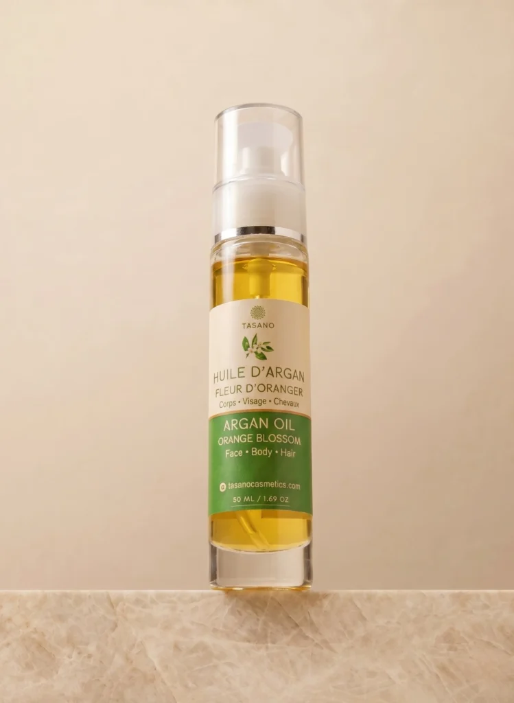 TASANO Orange Blossom Argan Oil for hair care body care and skincare