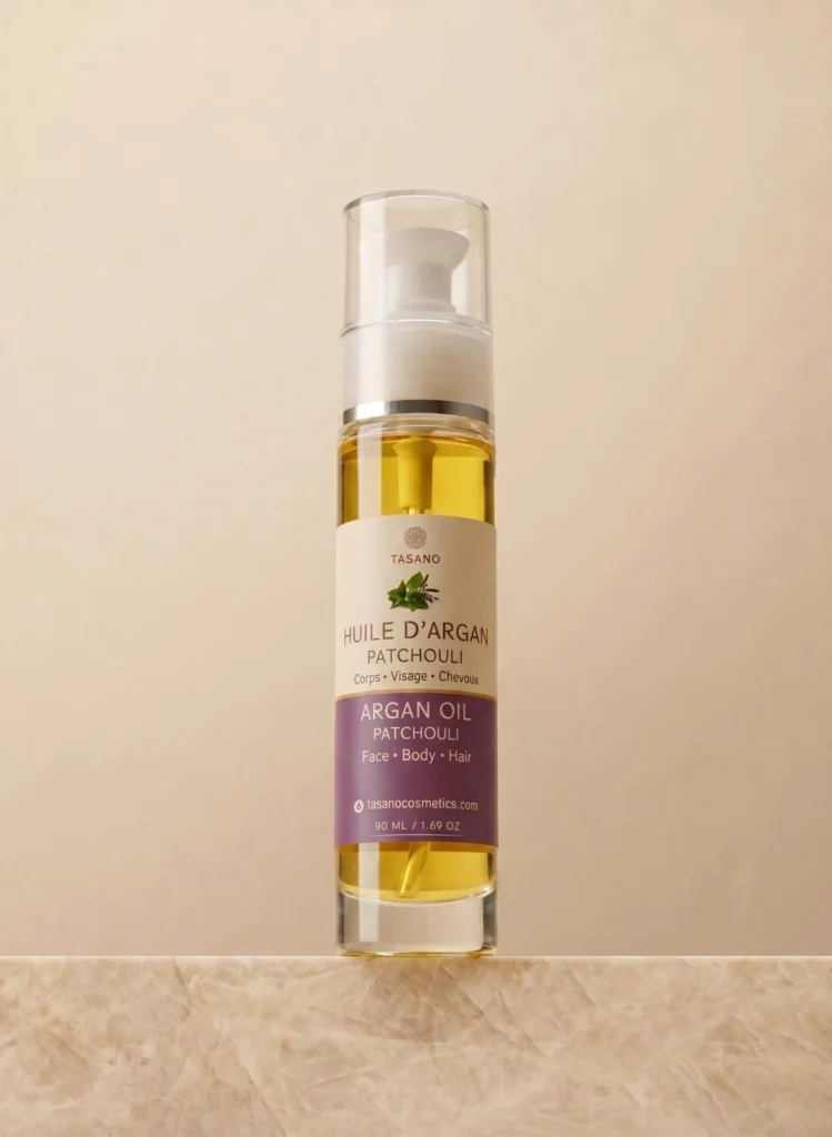 TASANO Patchouli Argan Oil for hair care body care and skincare