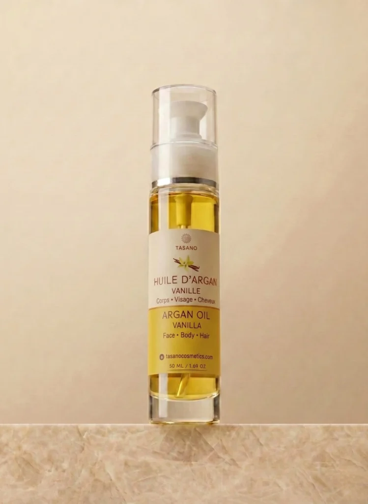 TASANO Vanilla Argan Oil hair care body care and skincare