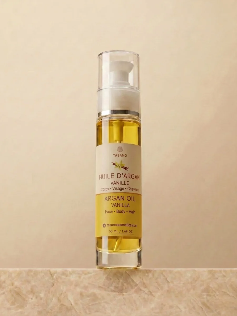 TASANO Vanilla Argan Oil hair care body care and skincare