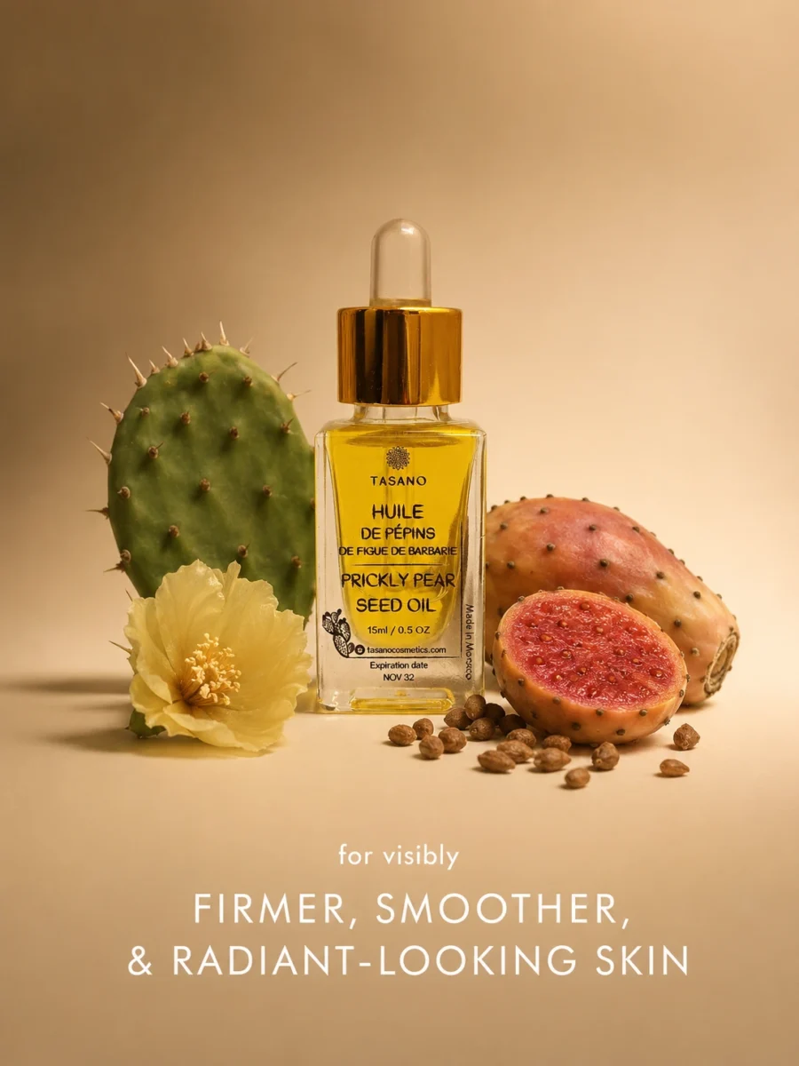 Moroccan prickly pear seed oil for face and anti aging skin care