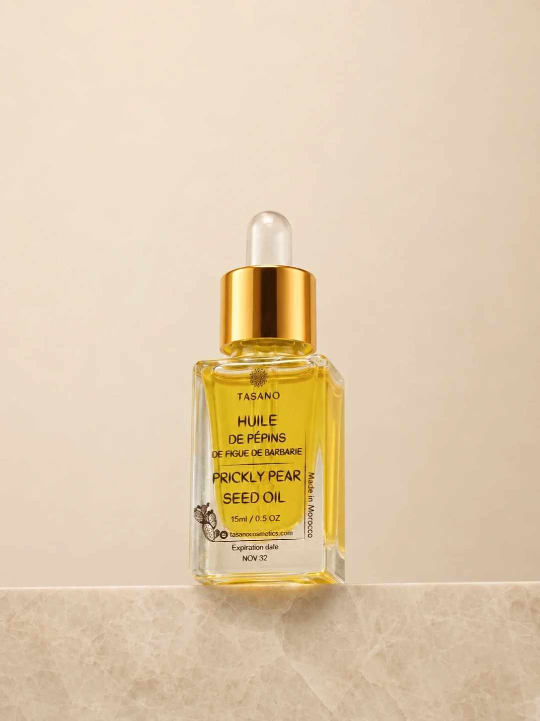 TASANO prickly pear seed oil 15ml pure Moroccan face oil TASANO prickly pear seed oil 15ml pure Moroccan face oil