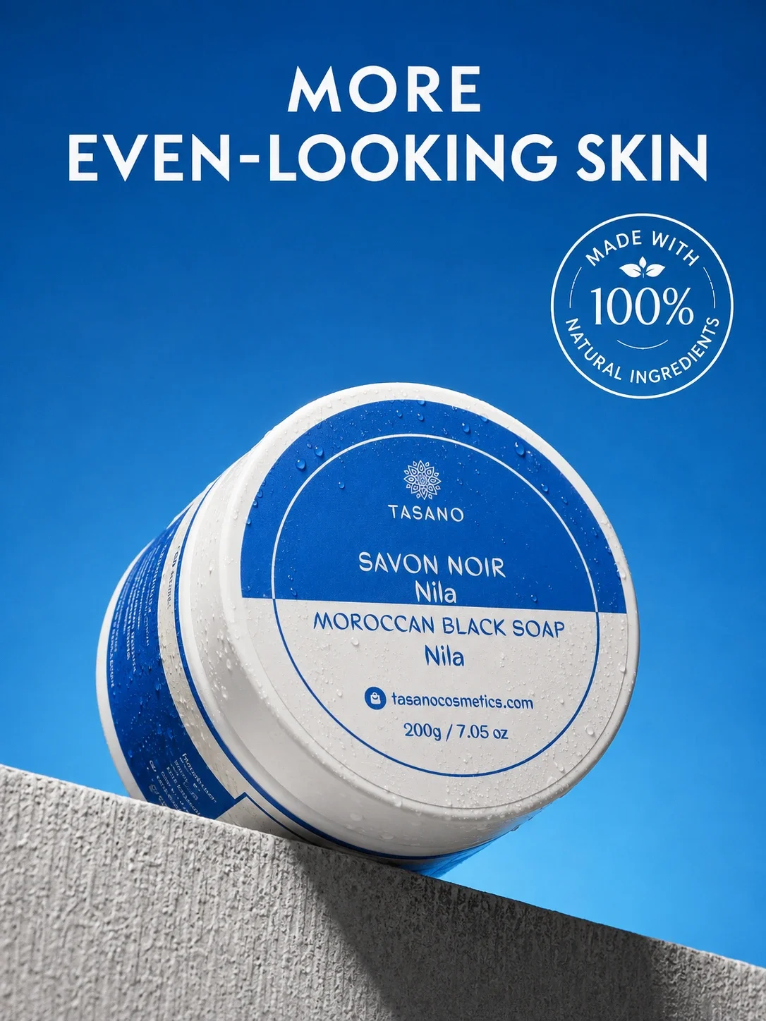Nila Moroccan Soap – Moroccan Black Soap with blue nila for cleansing exfoliation and even-looking skin