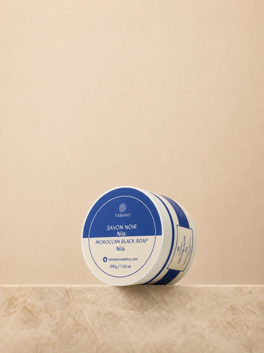 Nila Moroccan Soap 200g – Moroccan Black Soap with blue nila for body exfoliation and skincare