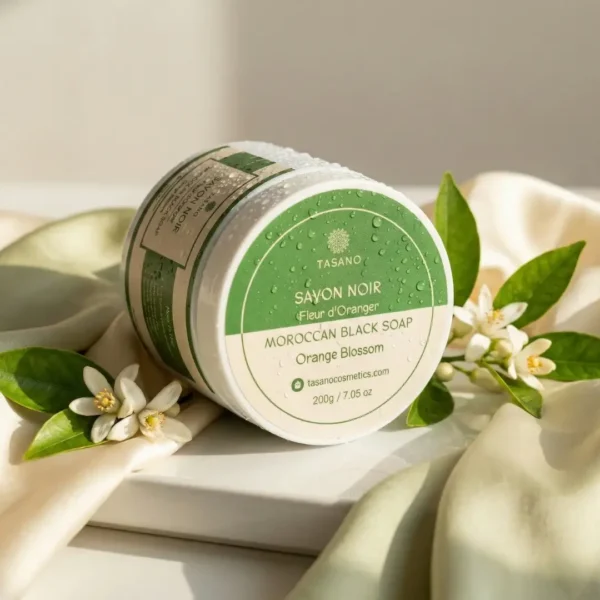 Orange Blossom Moroccan Black Soap - TASANO