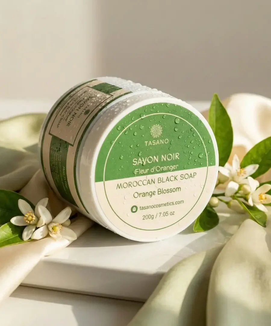 Orange Blossom Moroccan Black Soap - TASANO