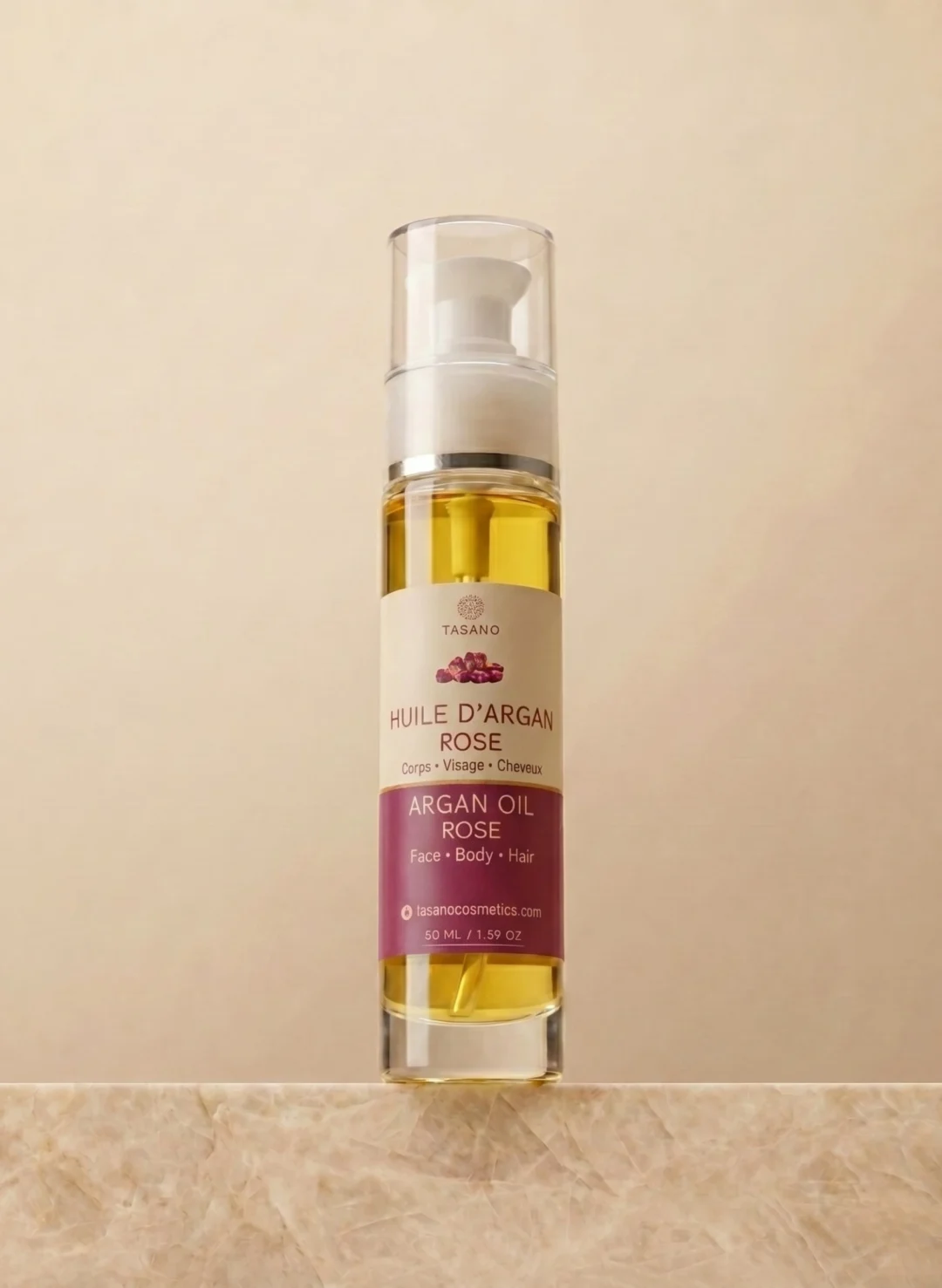 TASANO Rose Argan Oil for hair care body care and skincare