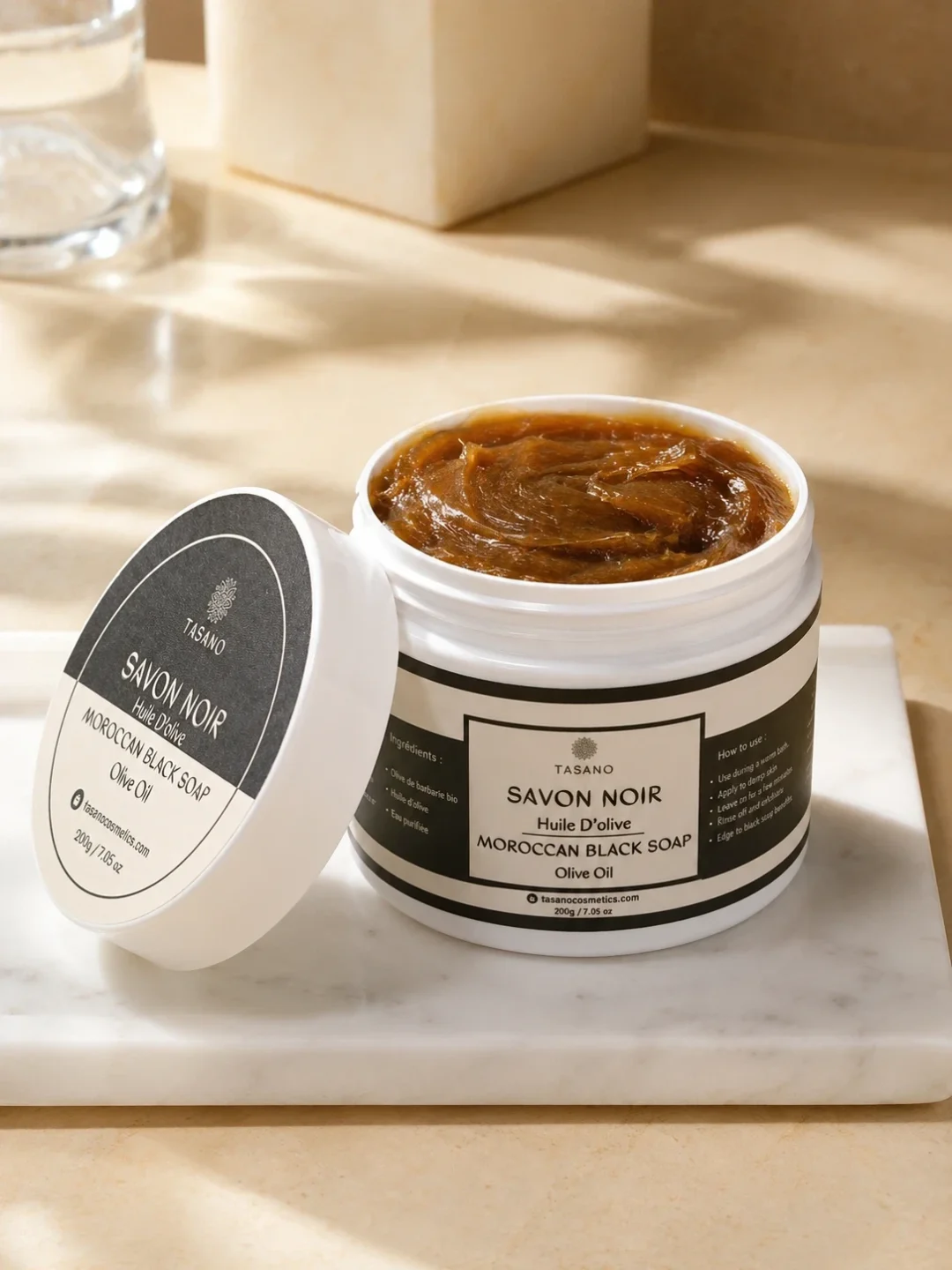 Moroccan Black Soap Authentic Beldi Hammam Soap | TASANO®