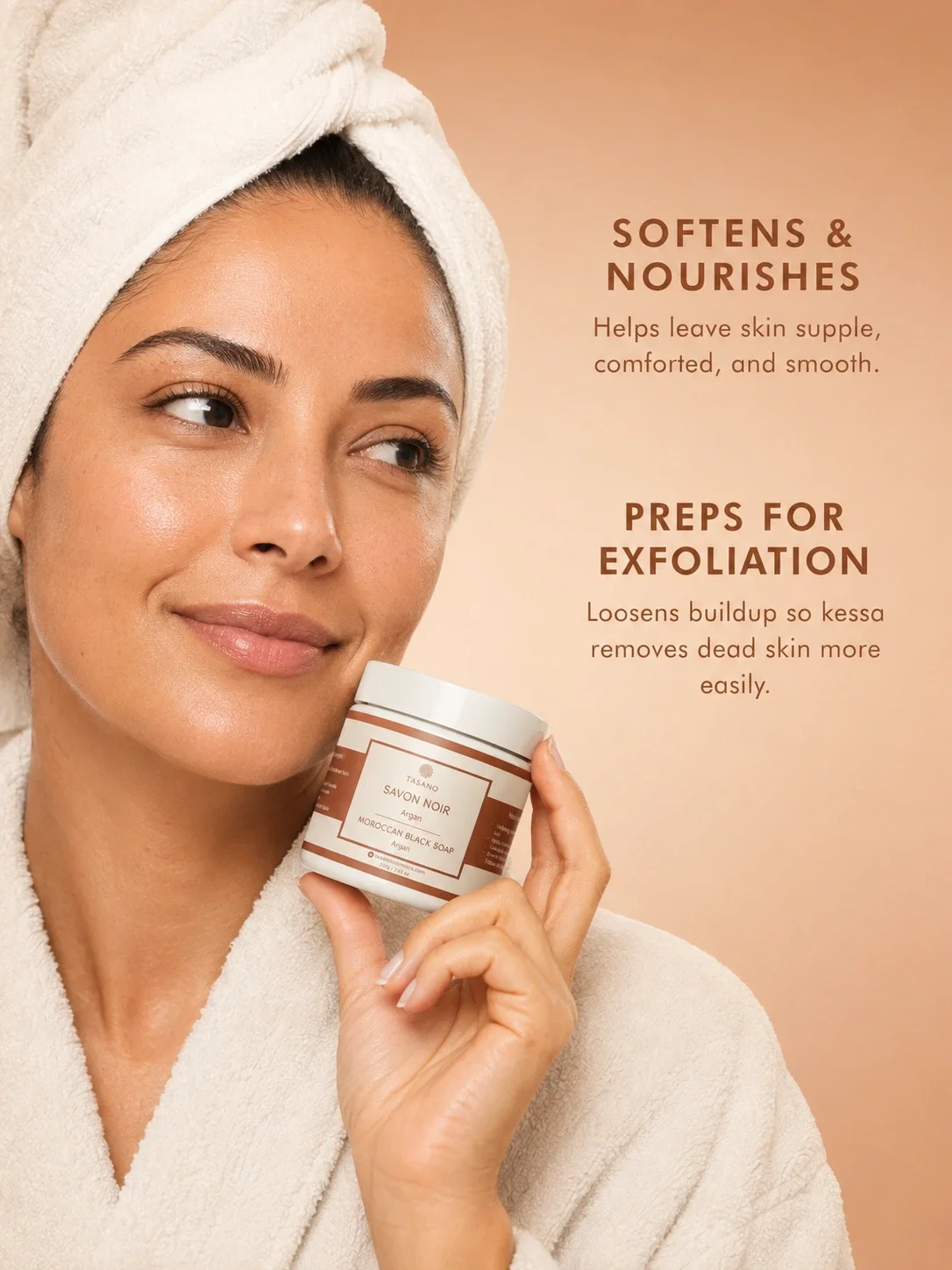 Argan Moroccan Soap for soft smooth skin – argan oil Beldi soap that prepares skin for exfoliation