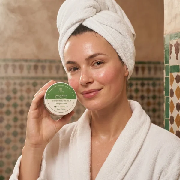 Orange Blossom Moroccan Black Soap - TASANO