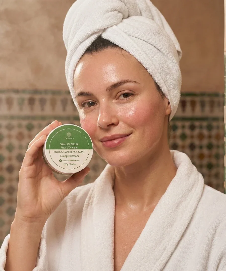 Orange Blossom Moroccan Black Soap - TASANO