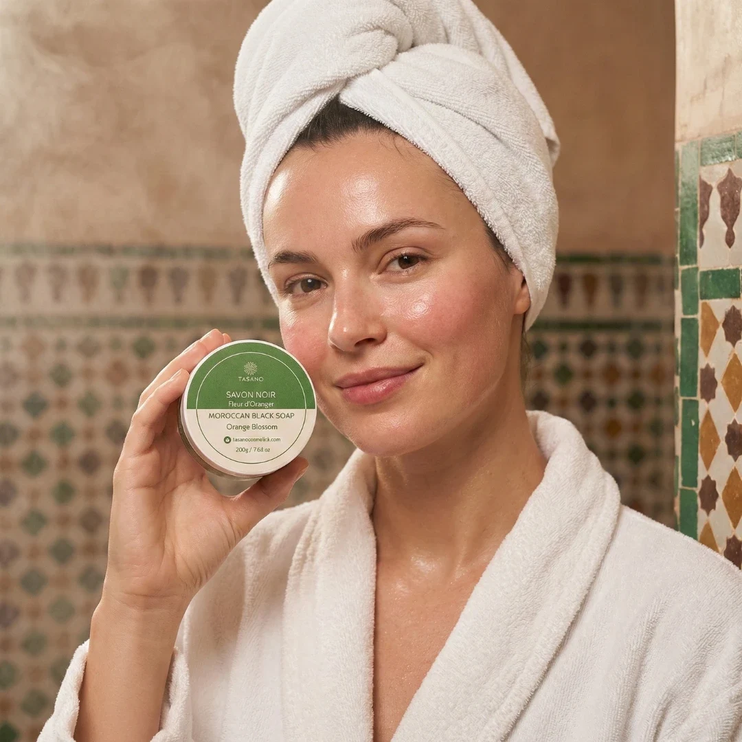 Orange Blossom Moroccan Black Soap - TASANO