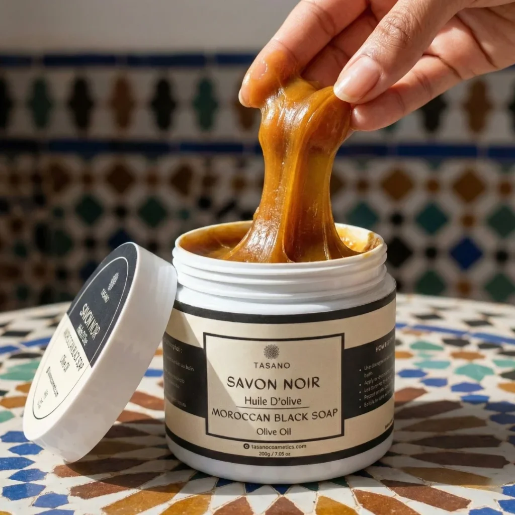 Olive Oil Moroccan Black Soap - TASANO