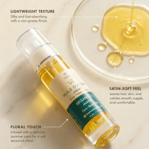 Jasmine argan oil lightweight texture with Moroccan argan oil for smooth hair soft skin and cuticles Jasmine argan oil lightweight texture with Moroccan argan oil for smooth hair soft skin and cuticles