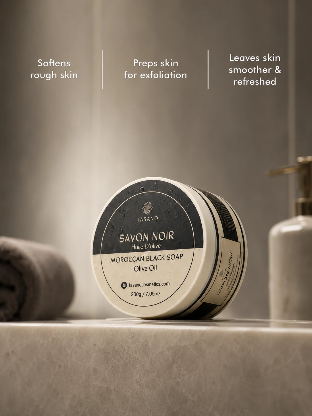 Moroccan Black Soap Authentic Beldi Hammam Soap | TASANO®