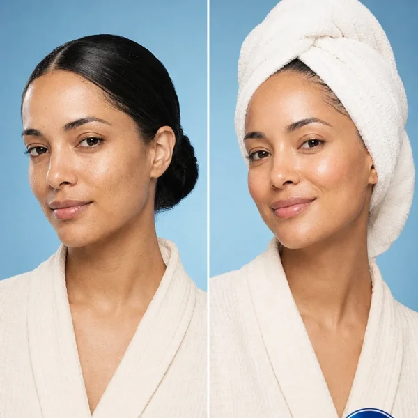 Nila Moroccan Soap before and after – smoother cleaner and more even-looking skin after hammam exfoliation Nila Moroccan Soap before and after – smoother cleaner and more even-looking skin after hammam exfoliation