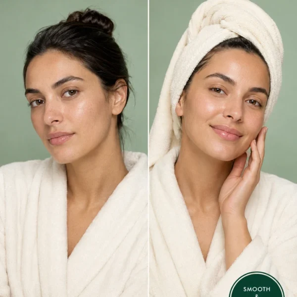 Eucalyptus Moroccan Soap before and after – smoother refreshed skin after traditional hammam exfoliation Eucalyptus Moroccan Soap before and after – smoother refreshed skin after traditional hammam exfoliation