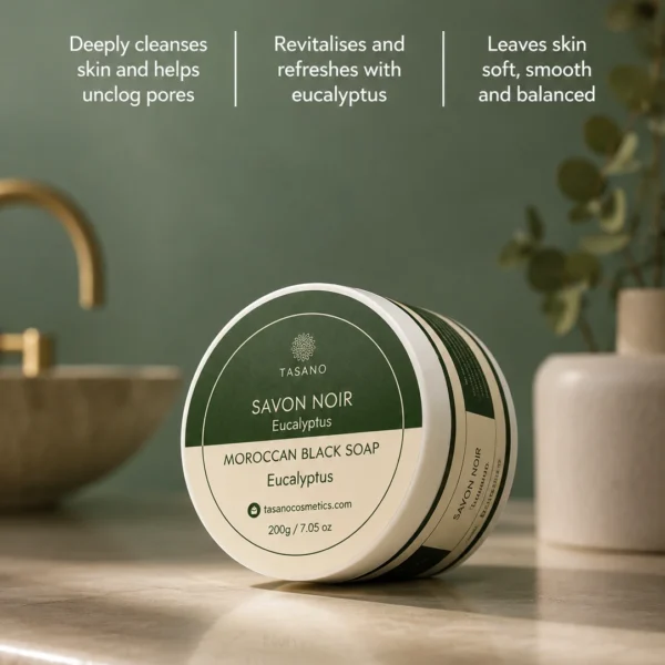 Eucalyptus Moroccan Soap benefits – cleanses refreshes and prepares body skin for exfoliation Eucalyptus Moroccan Soap benefits – cleanses refreshes and prepares body skin for exfoliation
