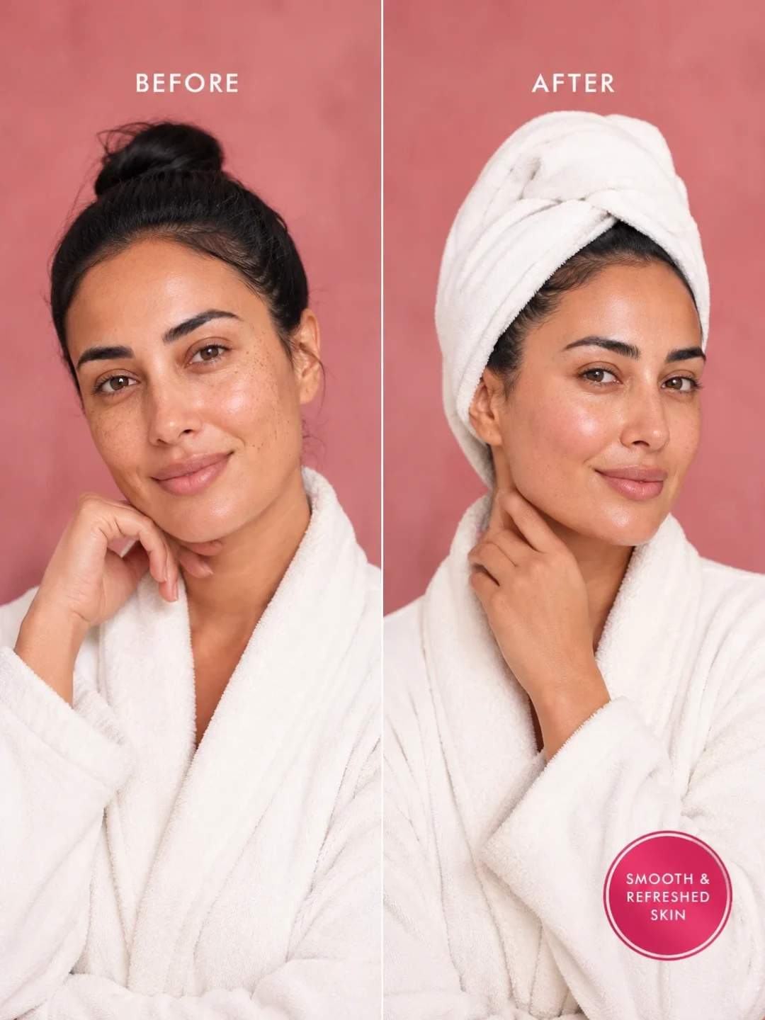 Aker Fassi Moroccan Soap before and after – smooth refreshed radiant-looking skin after hammam exfoliation Aker Fassi Moroccan Soap before and after – smooth refreshed radiant-looking skin after hammam exfoliation