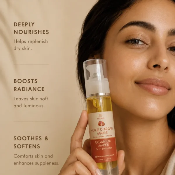 TASANO Amber Argan Oil for soft radiant nourished skin TASANO Amber Argan Oil for soft radiant nourished skin