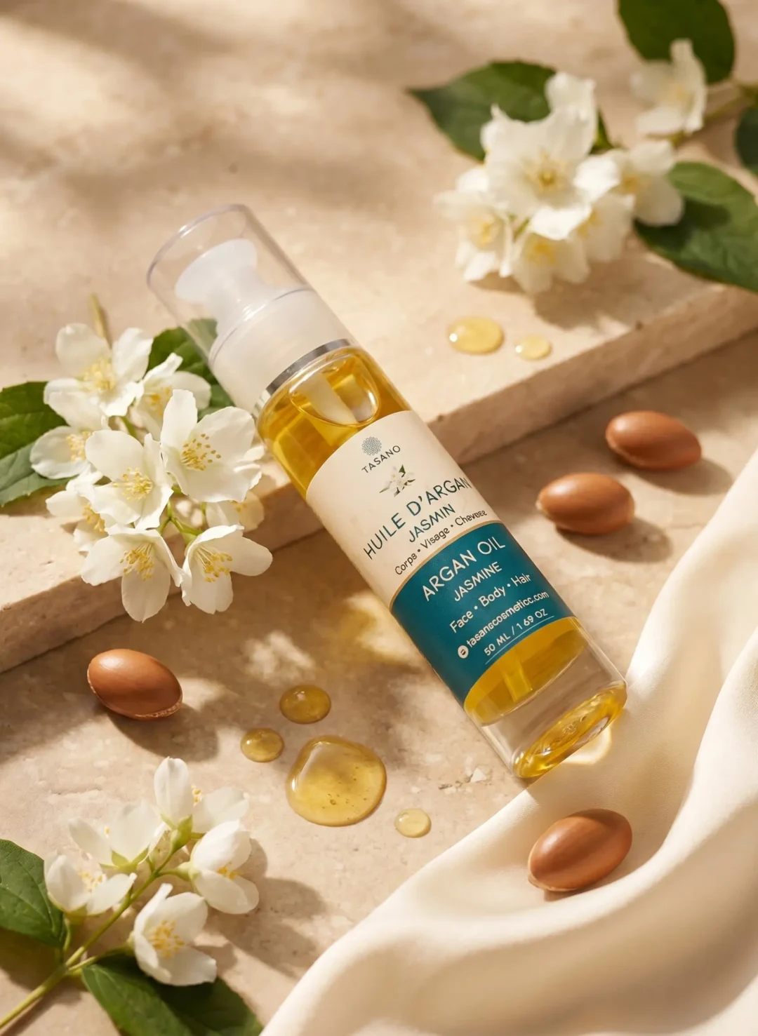 TASANO Jasmine Argan Oil for hair care body care and skincare TASANO Jasmine Argan Oil for hair care body care and skincare