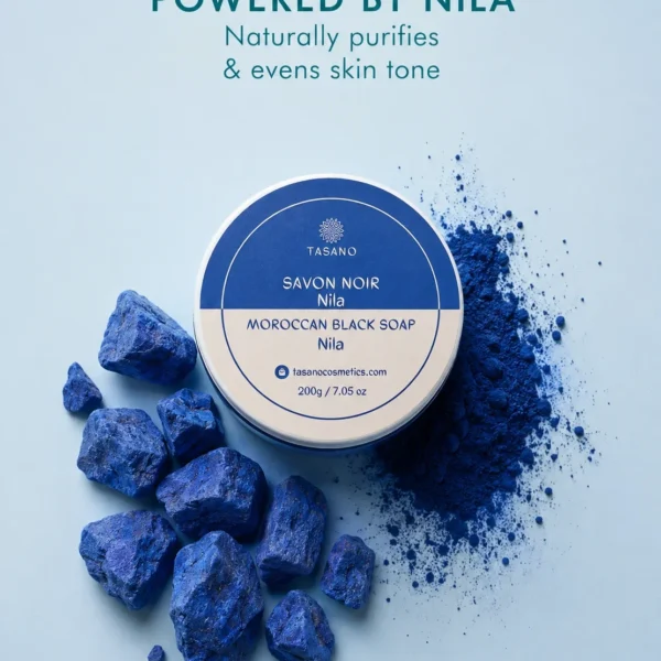 Nila Moroccan Soap with Moroccan blue nila – traditional Beldi soap for hammam body skincare Nila Moroccan Soap with Moroccan blue nila – traditional Beldi soap for hammam body skincare