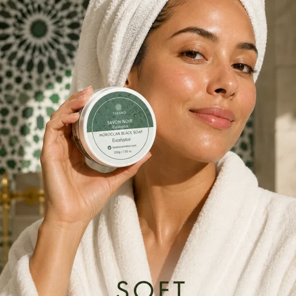 Eucalyptus Moroccan Soap results – clear smooth refreshed post-hammam skin after body exfoliation Eucalyptus Moroccan Soap results – clear smooth refreshed post-hammam skin after body exfoliation