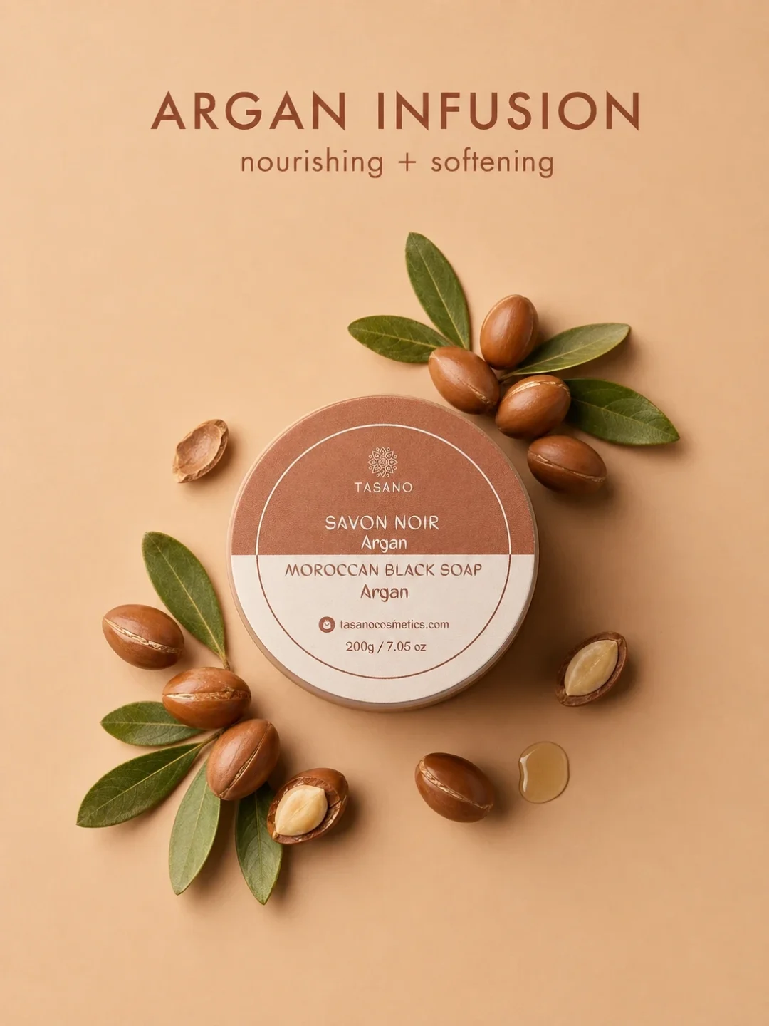Argan Moroccan Soap with Moroccan argan oil – traditional olive oil Beldi soap for hammam skincare