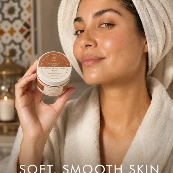 Argan Moroccan Soap results – soft smooth glowing post-hammam skin after body exfoliation