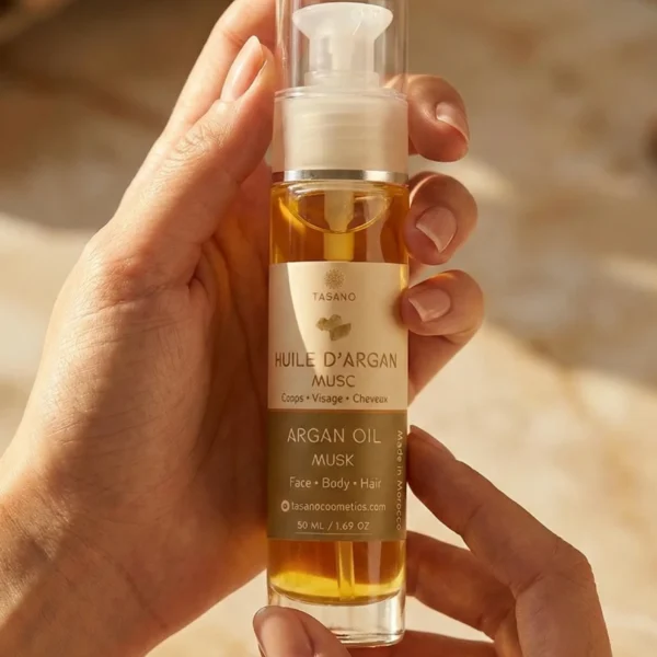 TASANO Musk argan oil for lightweight nourishing skincare and hair care