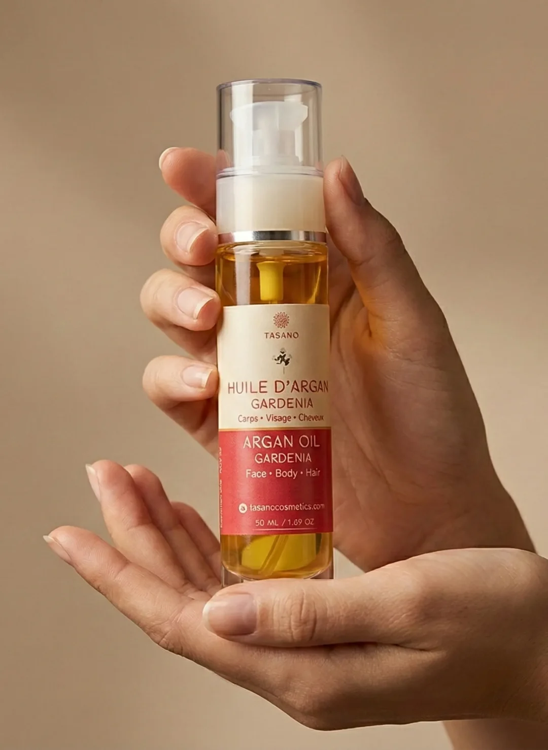 TASANO Gardenia Argan Oil for hair care body care and skincare