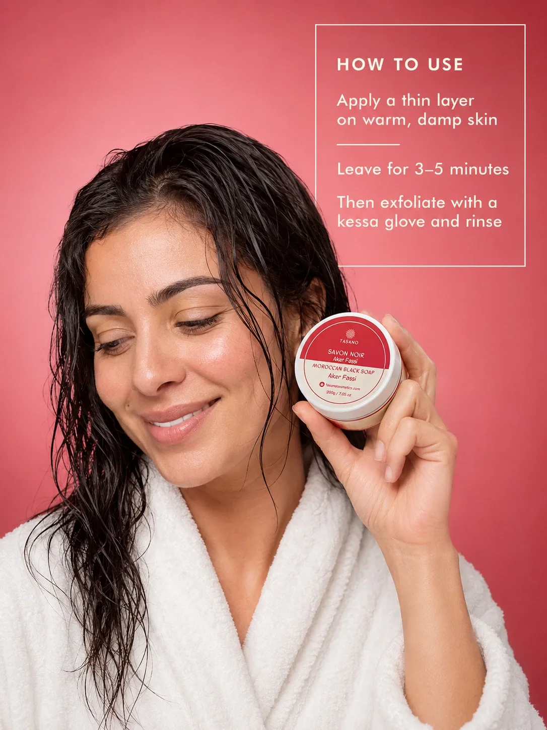 How to use Aker Fassi Moroccan Soap – Moroccan hammam cleansing followed by kessa body exfoliation