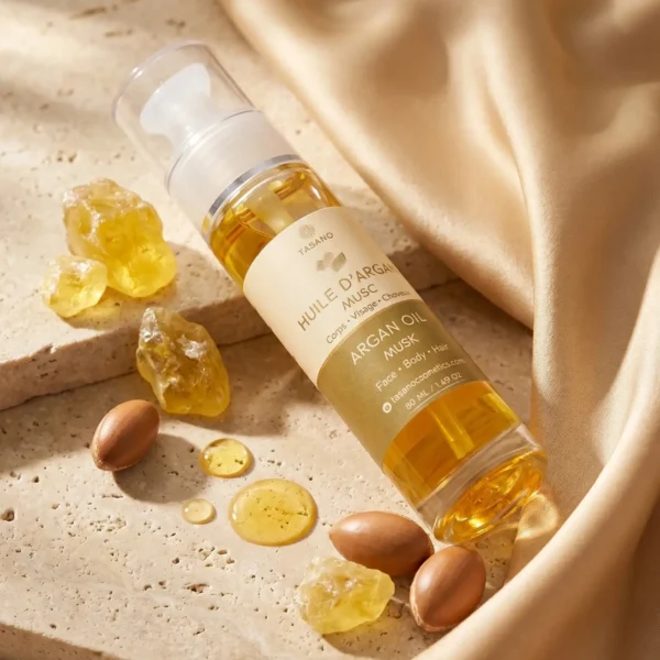 TASANO Musk argan oil for lightweight nourishing hair care and skincare