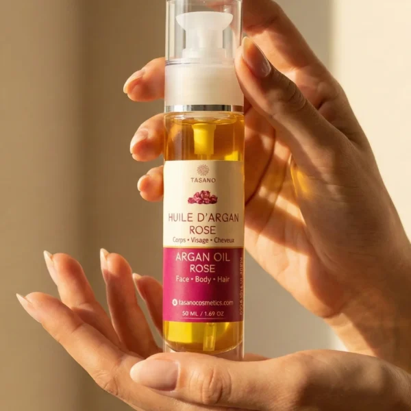 TASANO Rose Argan Oil for hair care body care and skincare