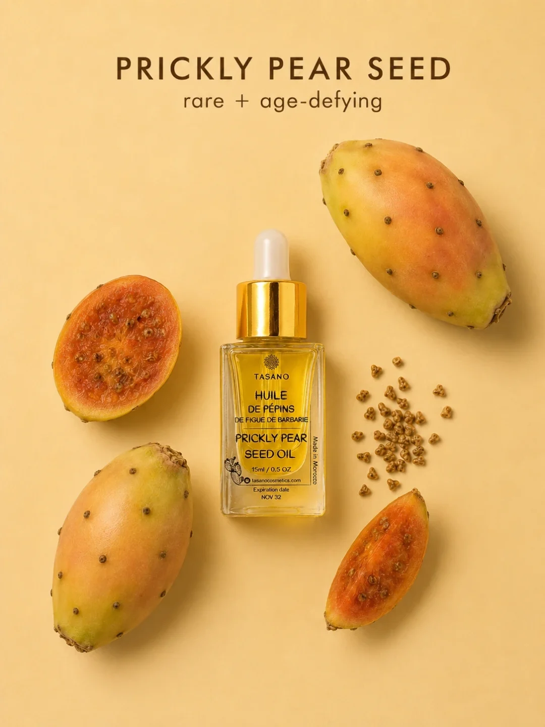 Pure Moroccan prickly pear seed oil natural face oil for mature skin Pure Moroccan prickly pear seed oil natural face oil for mature skin
