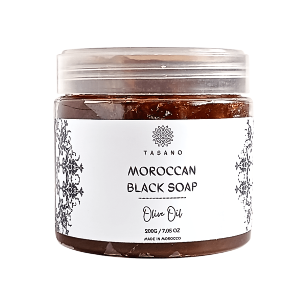 TASANO Olive Oil Moroccan Black Soap