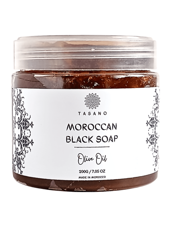 TASANO Olive Oil Moroccan Black Soap