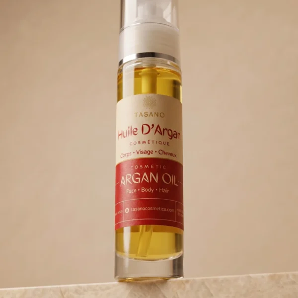 TASANO pure Moroccan argan oil for face, hair, body, nails and beard care