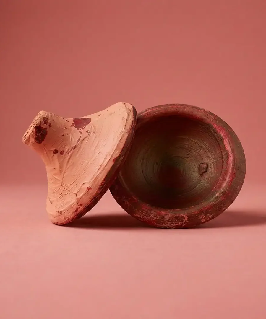 Tasano's Aker Fassi Moroccan Clay Lip Pot