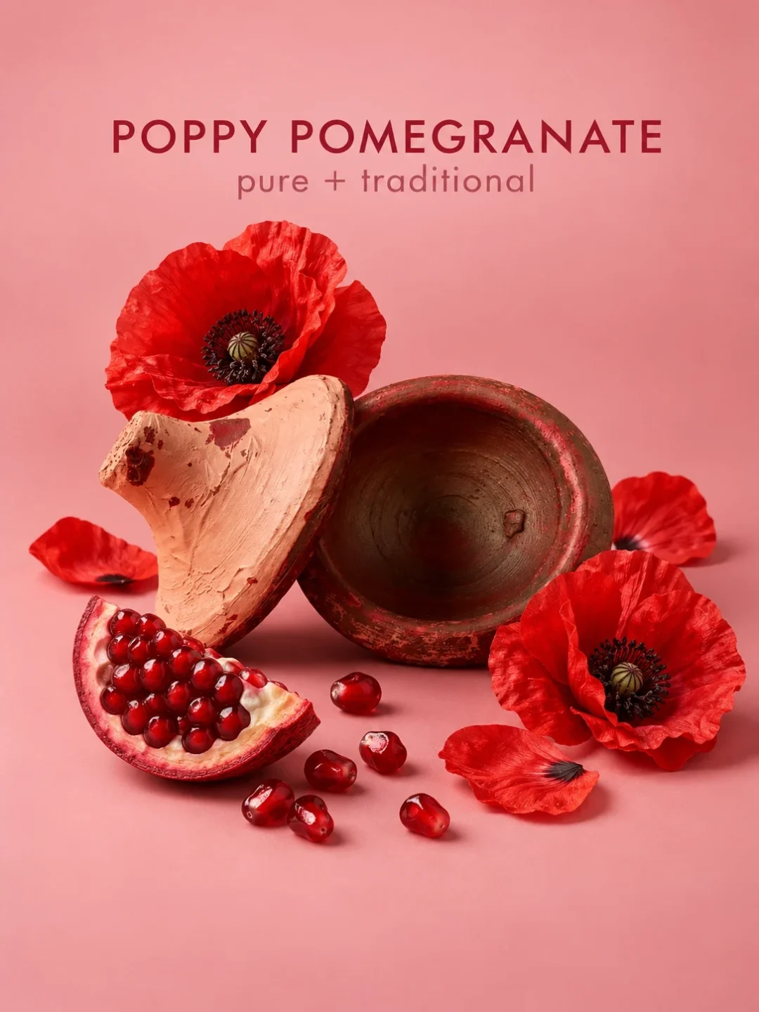 TASANO Traditional Aker Fassi Moroccan lipstick made with poppy petals and pomegranate pigment