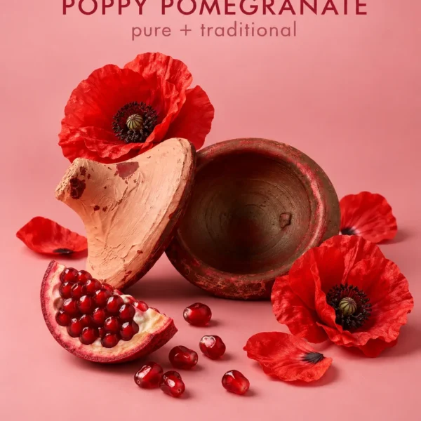 TASANO Traditional Aker Fassi Moroccan lipstick made with poppy petals and pomegranate pigment