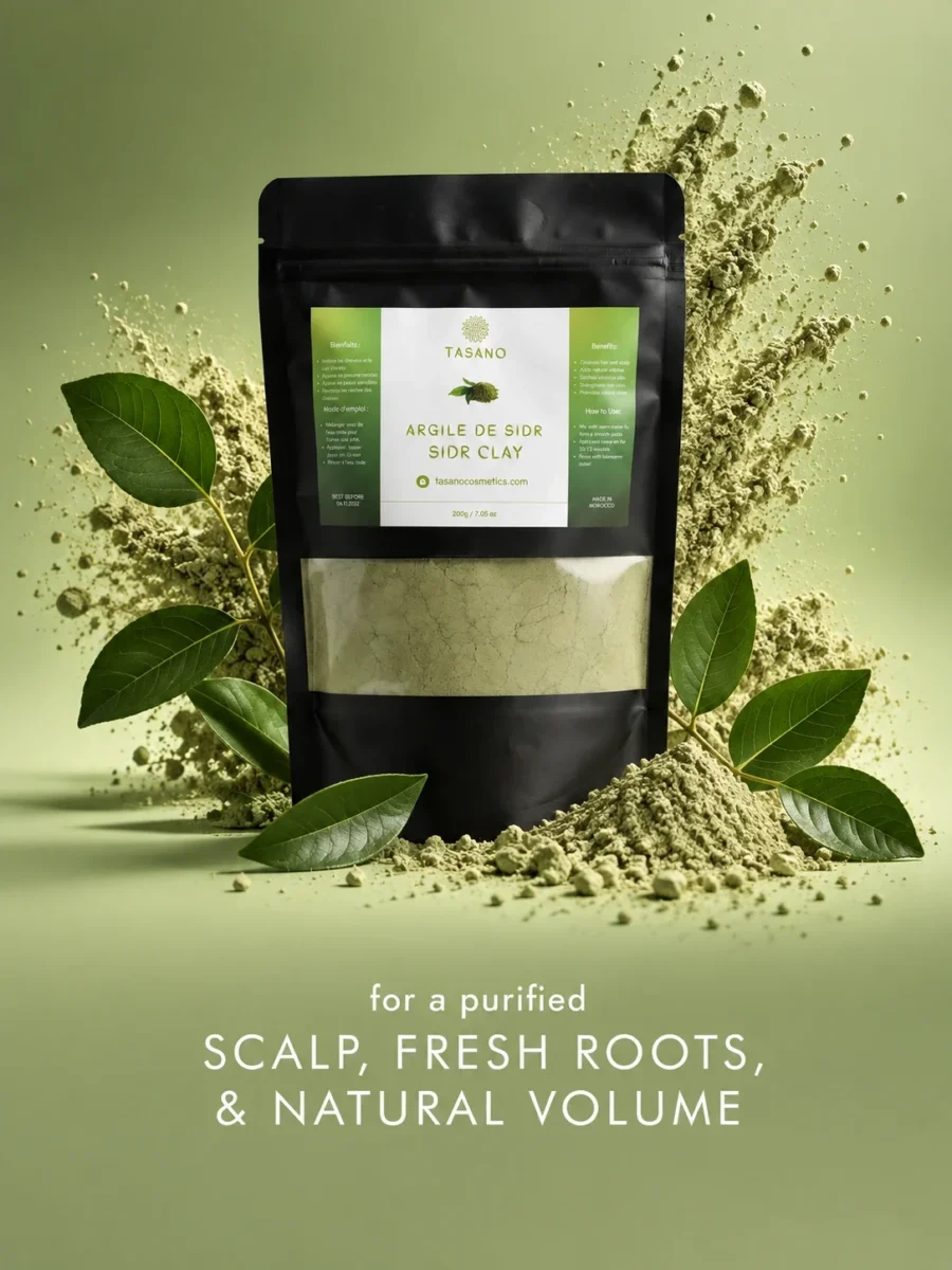 TASANO Moroccan Sidr powder natural shampoo and scalp cleanser for fresh soft healthy-looking hair