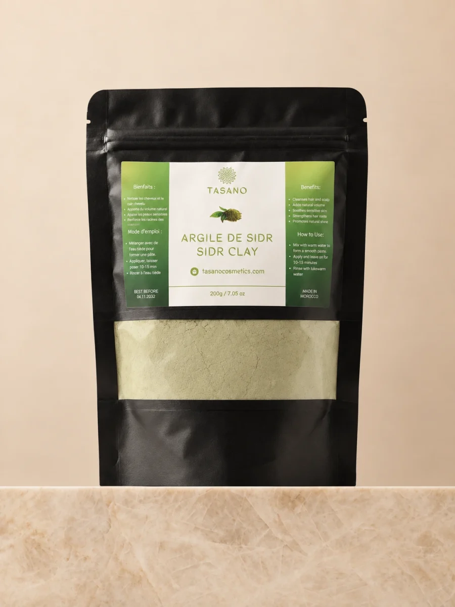 TASANO Moroccan Sidr powder 200g natural shampoo alternative and herbal scalp cleansing powder