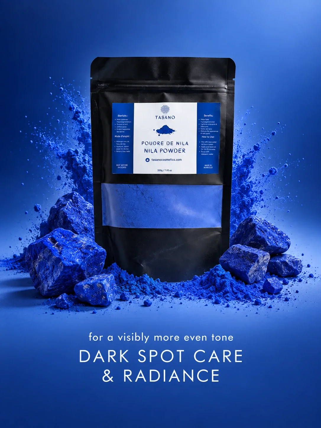 Moroccan Nila Powder for dark spots, hyperpigmentation, uneven skin tone and radiant-looking skin