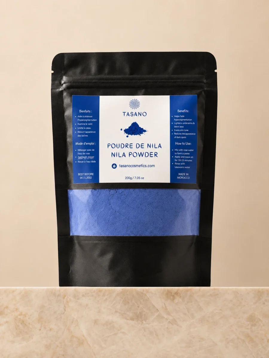 TASANO Moroccan Nila Powder 200g dark spot face mask for hyperpigmentation and uneven skin tone