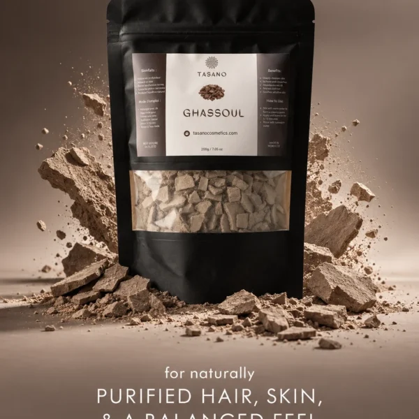 Moroccan Rhassoul Clay for oily hair, scalp buildup, oily skin and traditional hammam cleansing Moroccan Rhassoul Clay for oily hair, scalp buildup, oily skin and traditional hammam cleansing