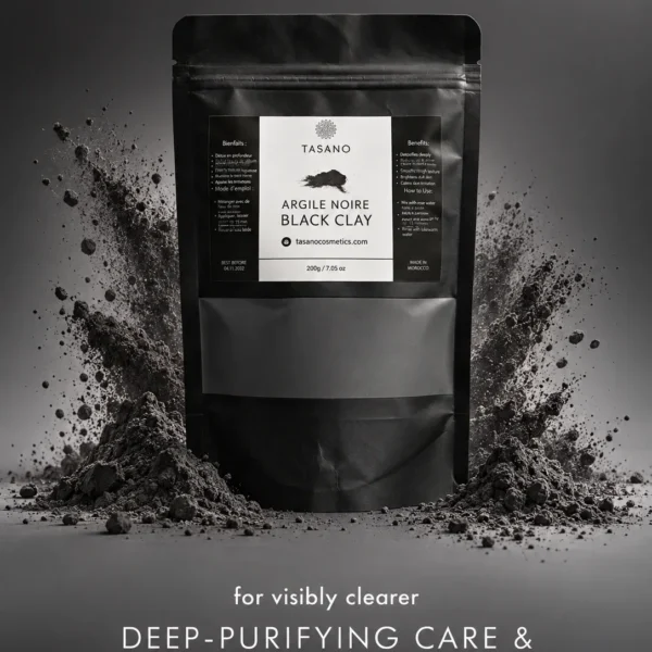 Moroccan Black Clay Mask for oily skin, congested-looking pores, impurities and rough texture Moroccan Black Clay Mask for oily skin, congested-looking pores, impurities and rough texture